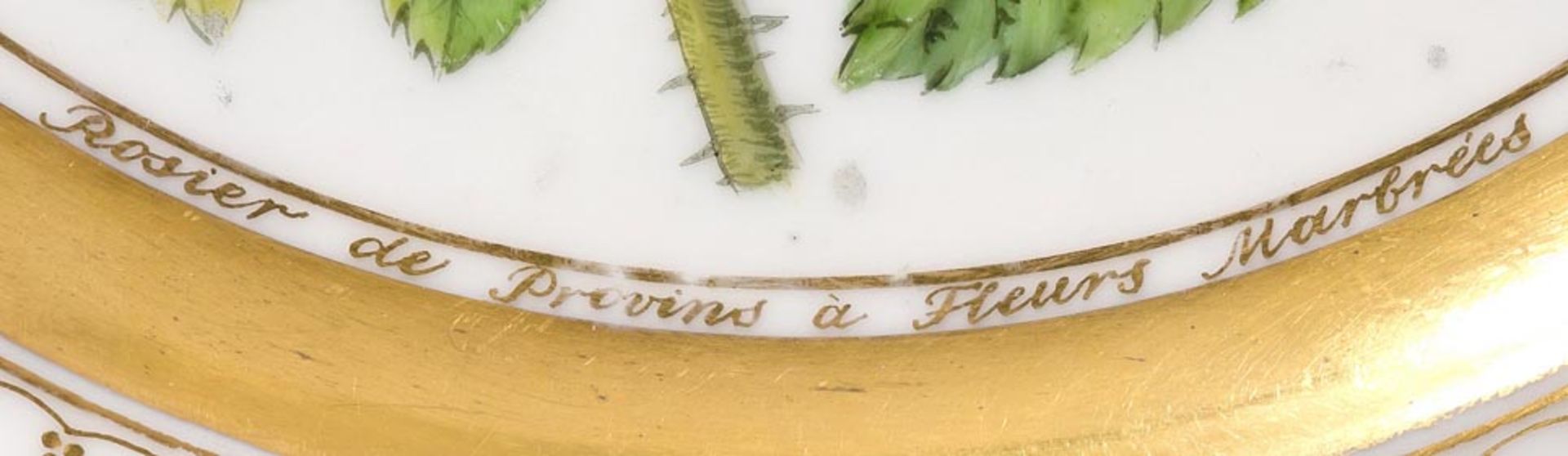 Teller, Archangelski 1827. Porzellan Frankreich (wohl Paris), Aufglasurbemalung in der von Fürst - Bild 3 aus 7