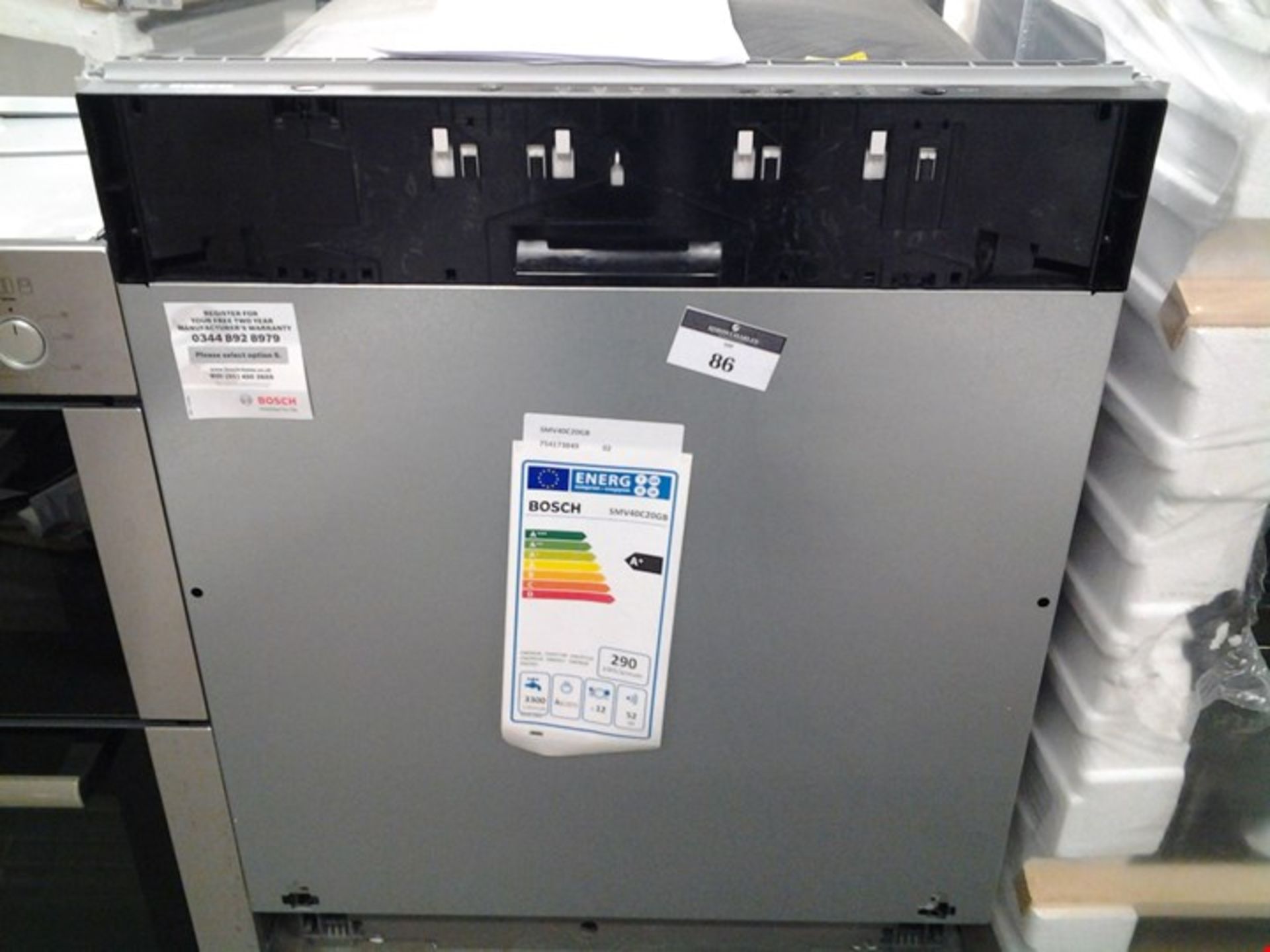 BOSCH INTEGRATED FULL SIZE DISHWASHER RRP Â£347.00