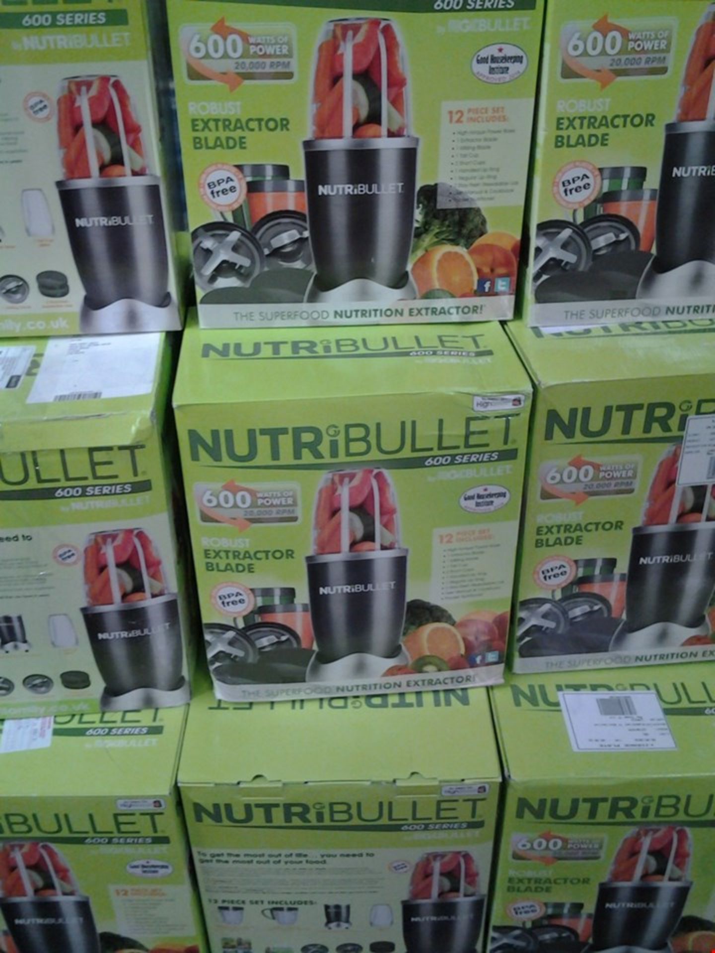 6 BOXED NUTRIBULLET NUTRITION EXTRACTORS WITH 600WATT MOTOR