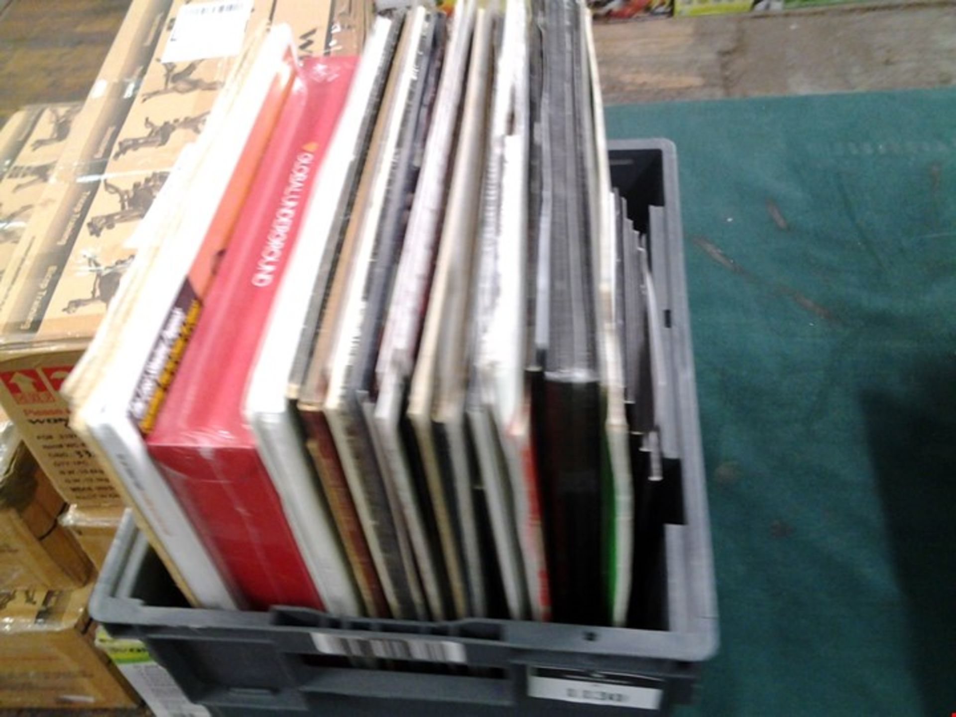 BOX OF APPROXIMATELY 49 ASSORTED RECORDS INCLUDING GLOBAL UNDERGROUND, THE LAST SHADOW PUPPETS,...