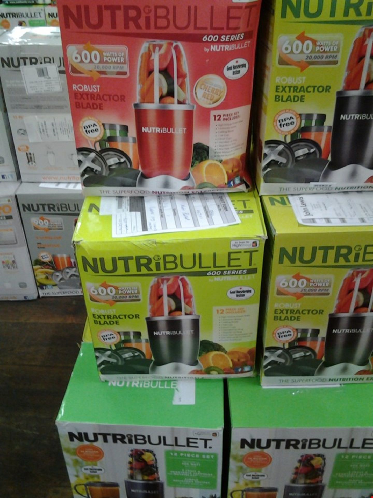 6 BOXED NUTRIBULLET NUTRITION EXTRACTORS WITH 600WATT MOTOR