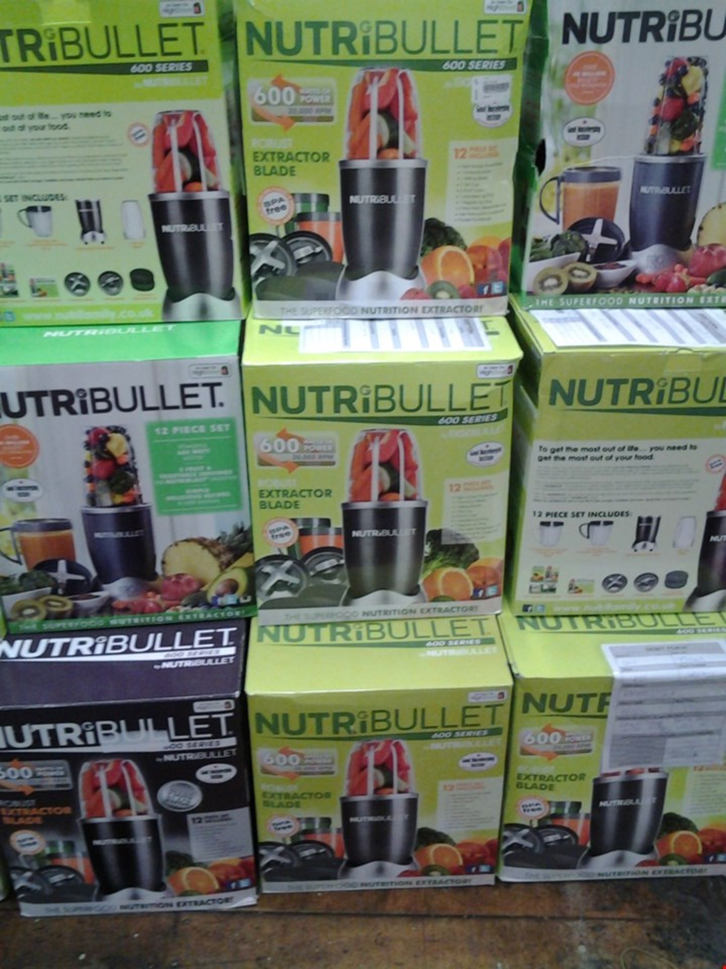 6 BOXED NUTRIBULLET NUTRITION EXTRACTORS WITH 600WATT MOTOR