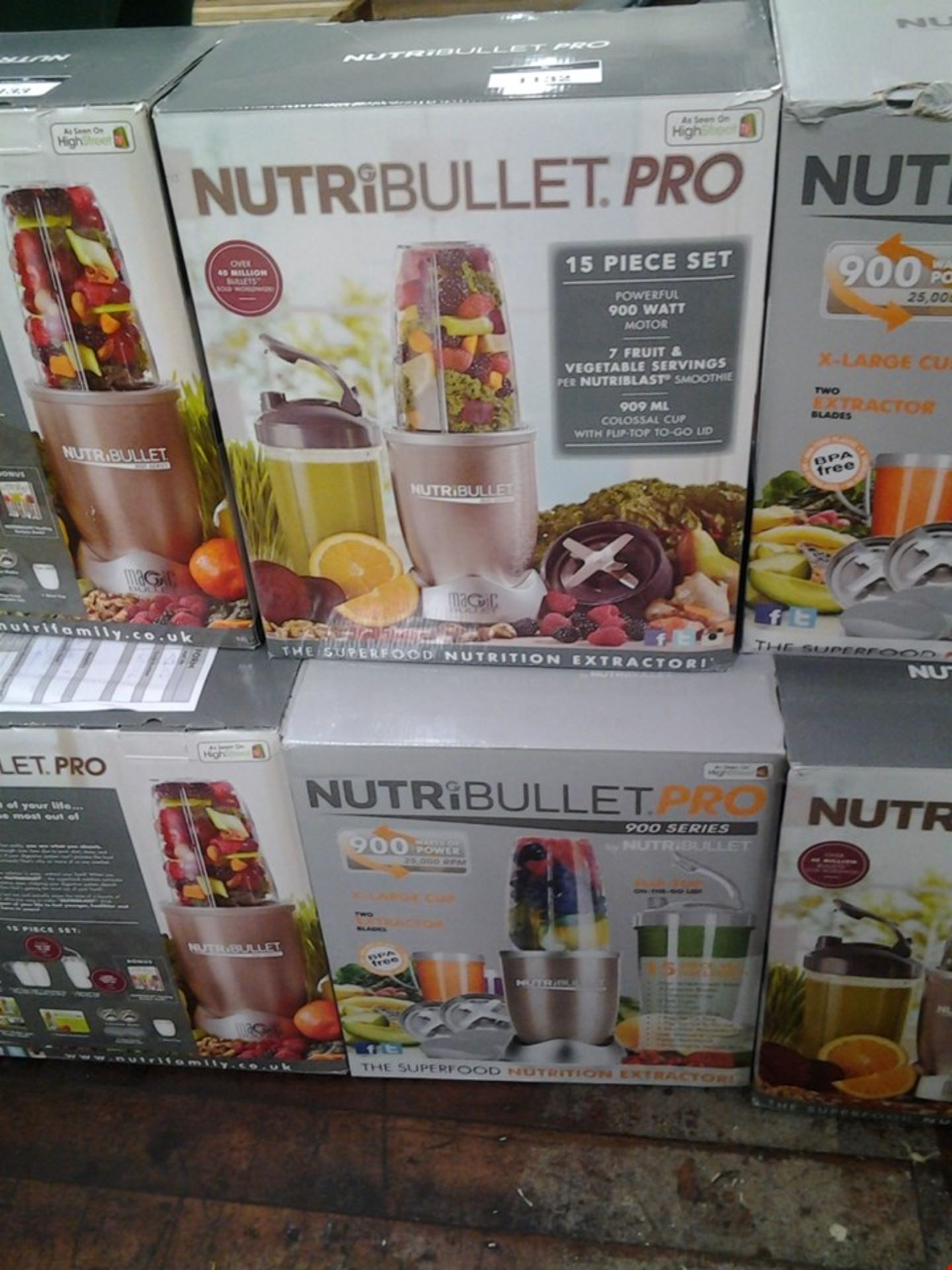 3 BOXED NUTRIBULLET PRO NUTRITION EXTRACTORS WITH 900 WATT MOTORS