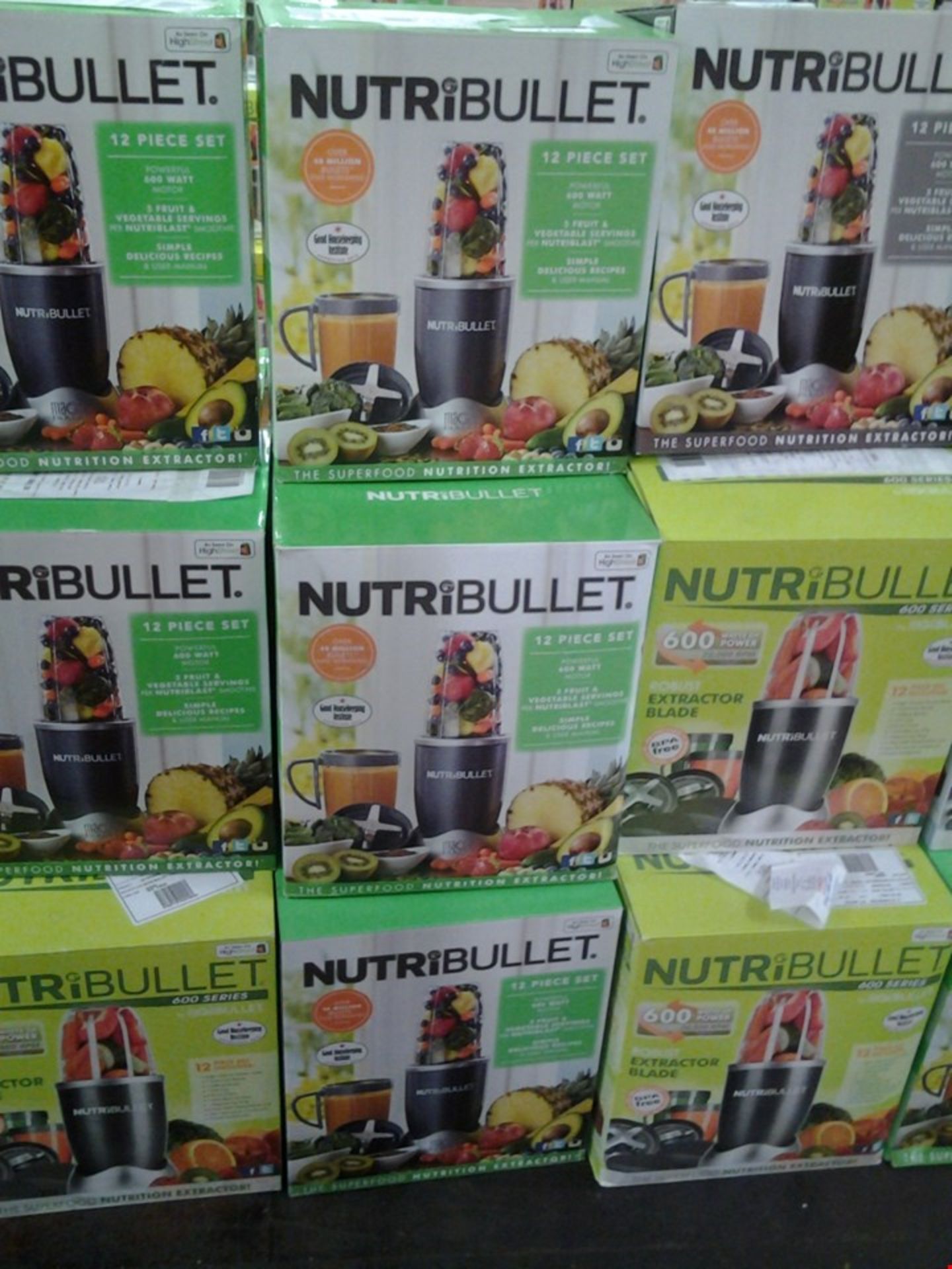 6 BOXED NUTRIBULLET NUTRITION EXTRACTORS WITH 600WATT MOTOR