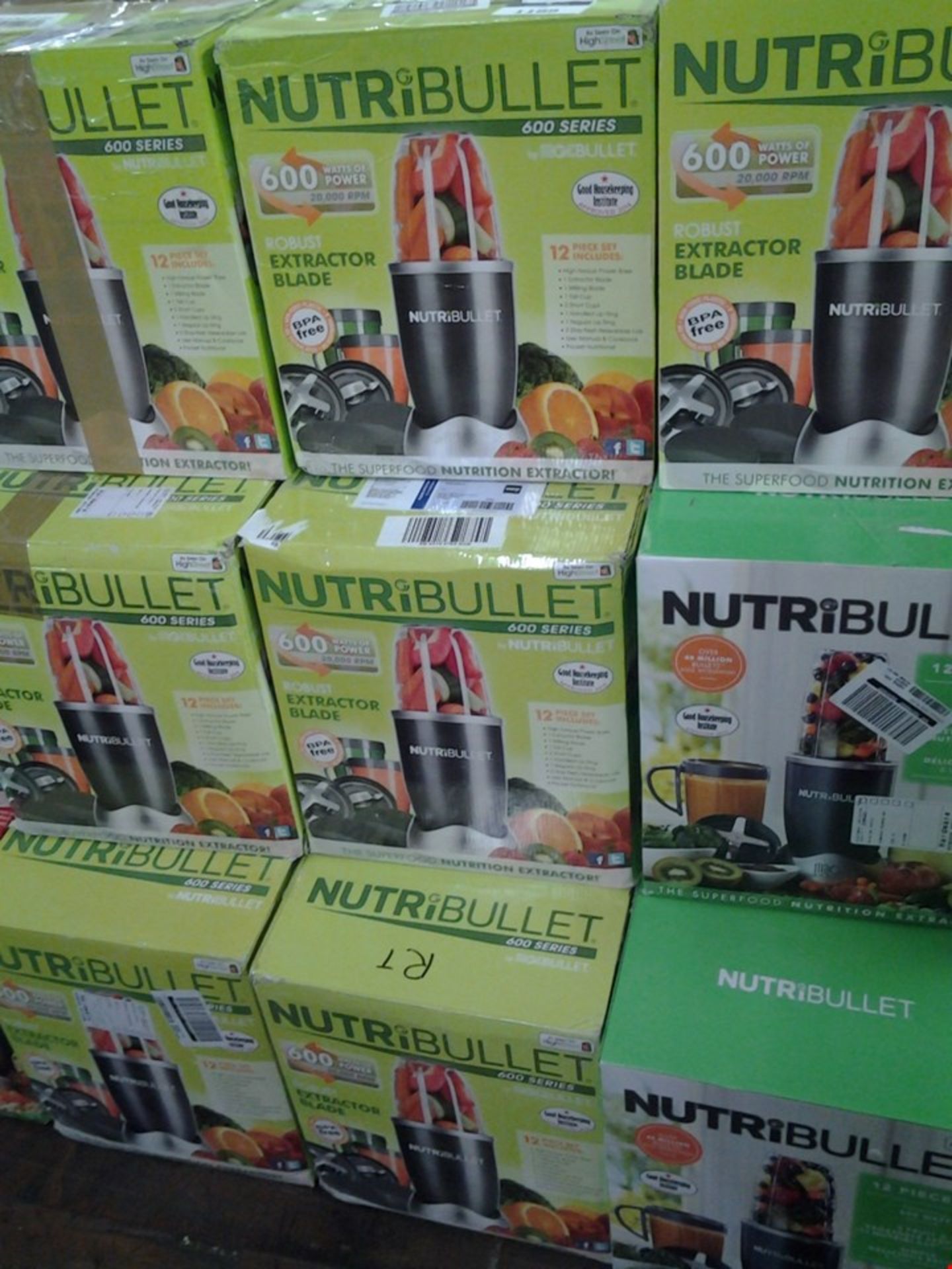 6 BOXED NUTRIBULLET NUTRITION EXTRACTORS WITH 600WATT MOTOR