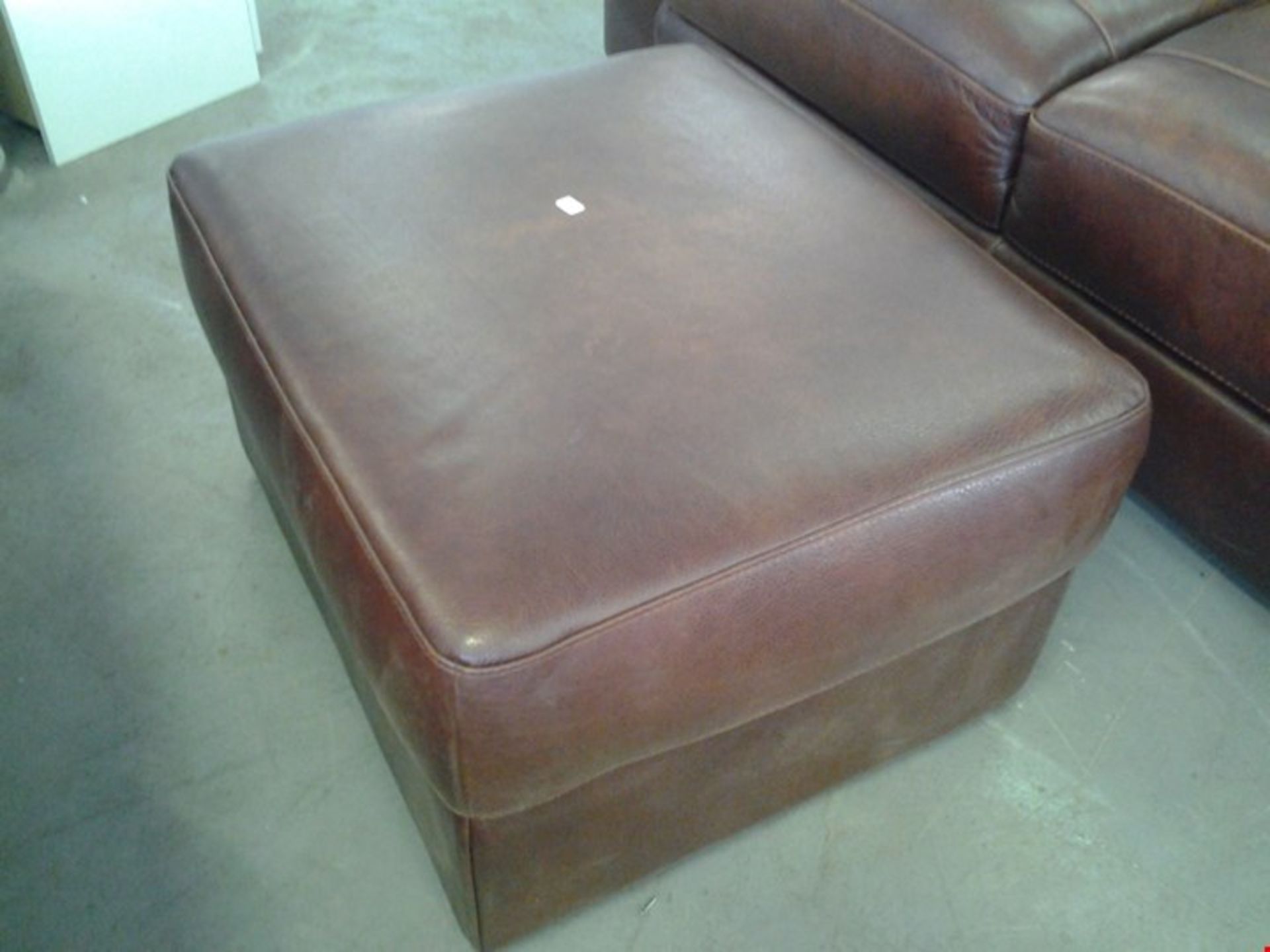 DESIGNER GUTTUSO BROWN ITALIAN LEATHER 3 SEATER SOFA, 2 SEATER SOFA AND STORAGE FOOTSTOOL - Image 4 of 4