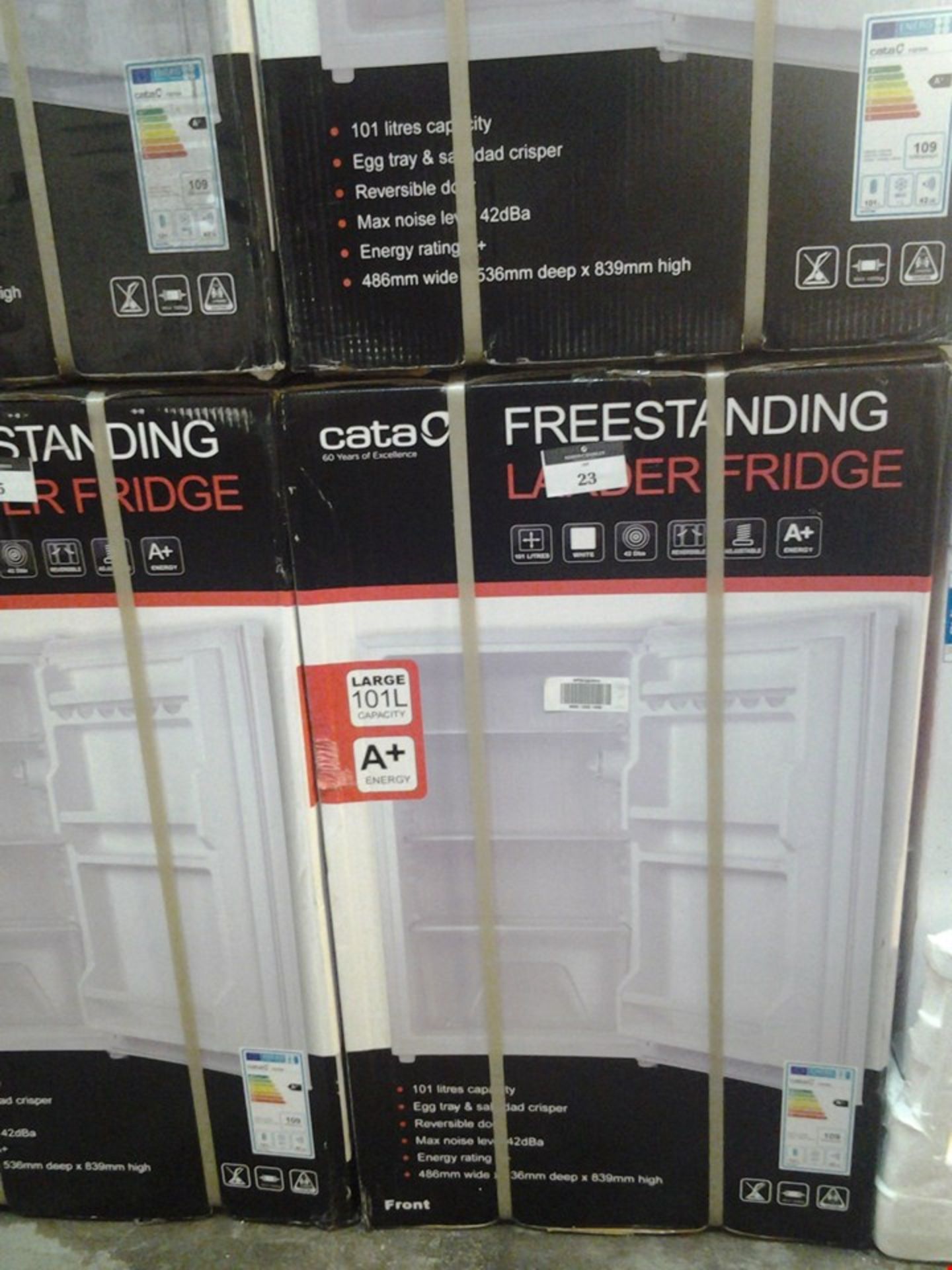 BOXED CATA FREESTANDING LARDER FRIDGE RRP Â£100.00