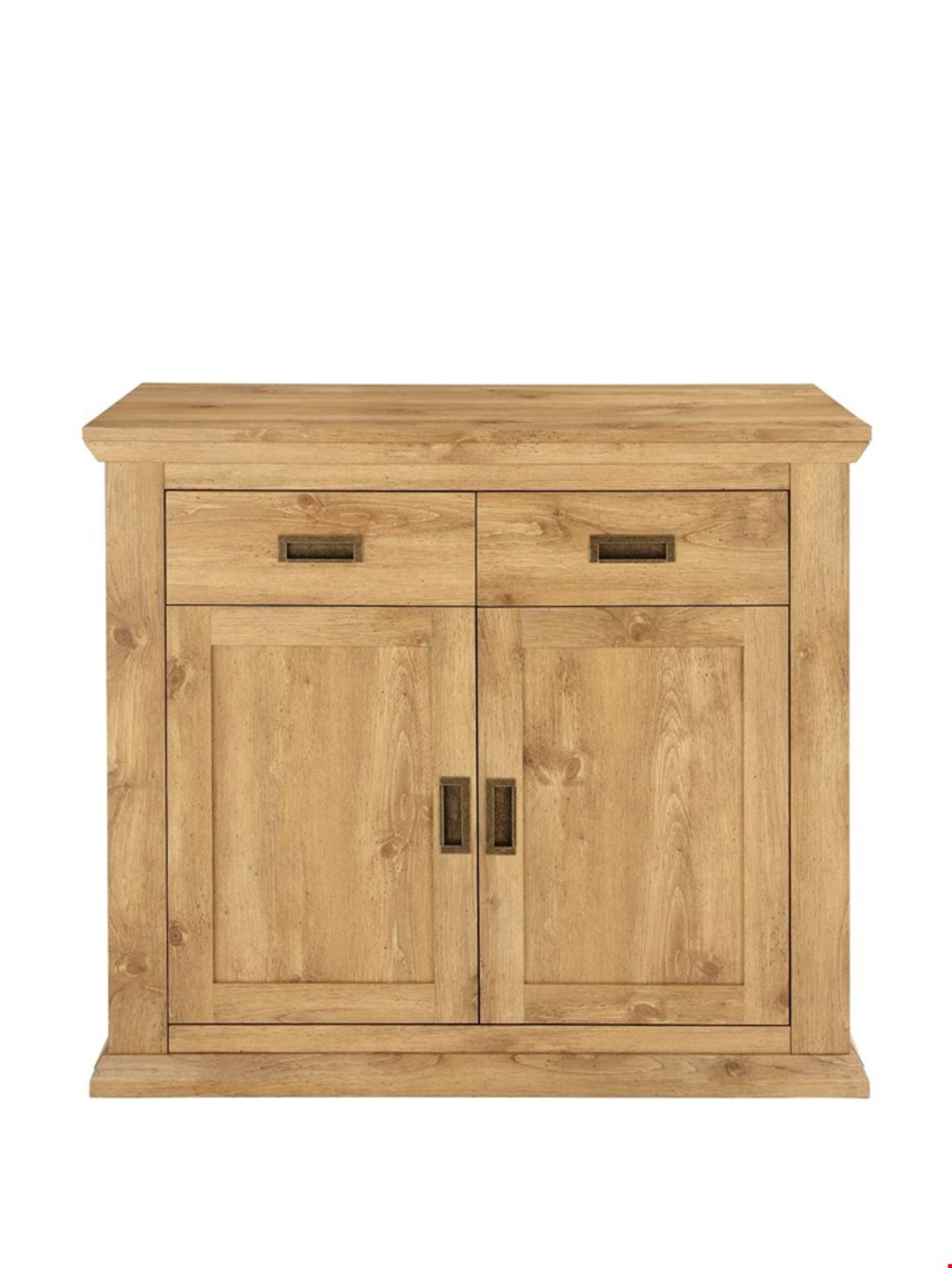 BOXED CLIFTON RUSTIC-OAK 2-DOOR 2-DRAWER SIDEBOARD (1 BOX) RRP Â£139.00