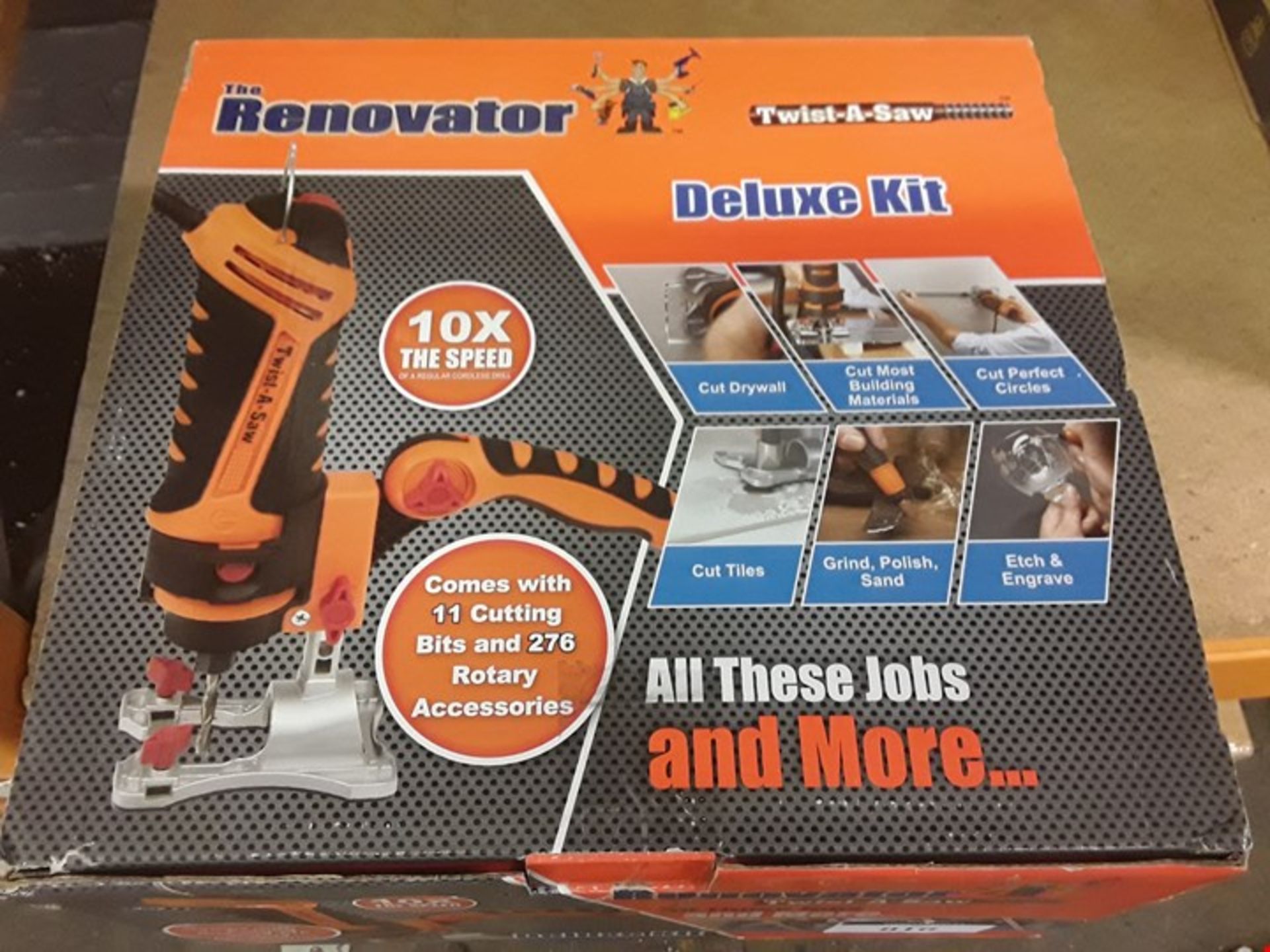 BOXED THE RENOVATOR TWIST-A-SAW DELUXE KIT.