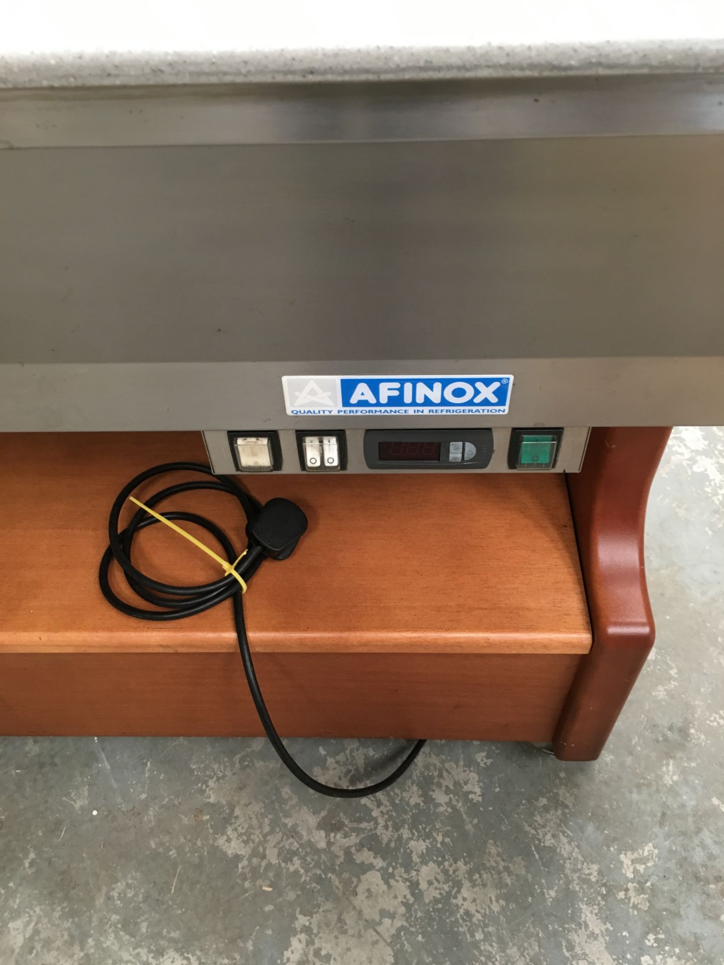 Afinox Refrigerated Salad Bar Tested Working - Image 2 of 4