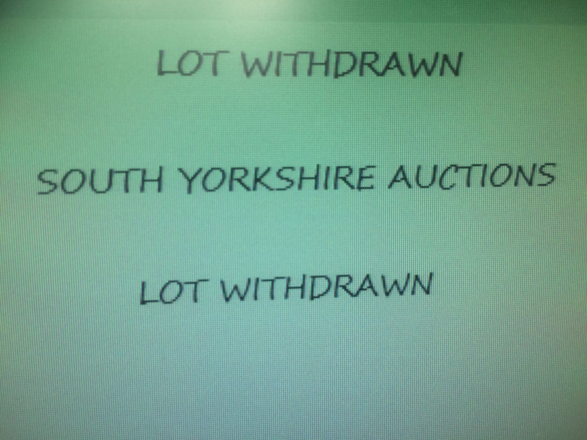 LOT WITHDRAWN DO NOT BID ON THIS ITEM