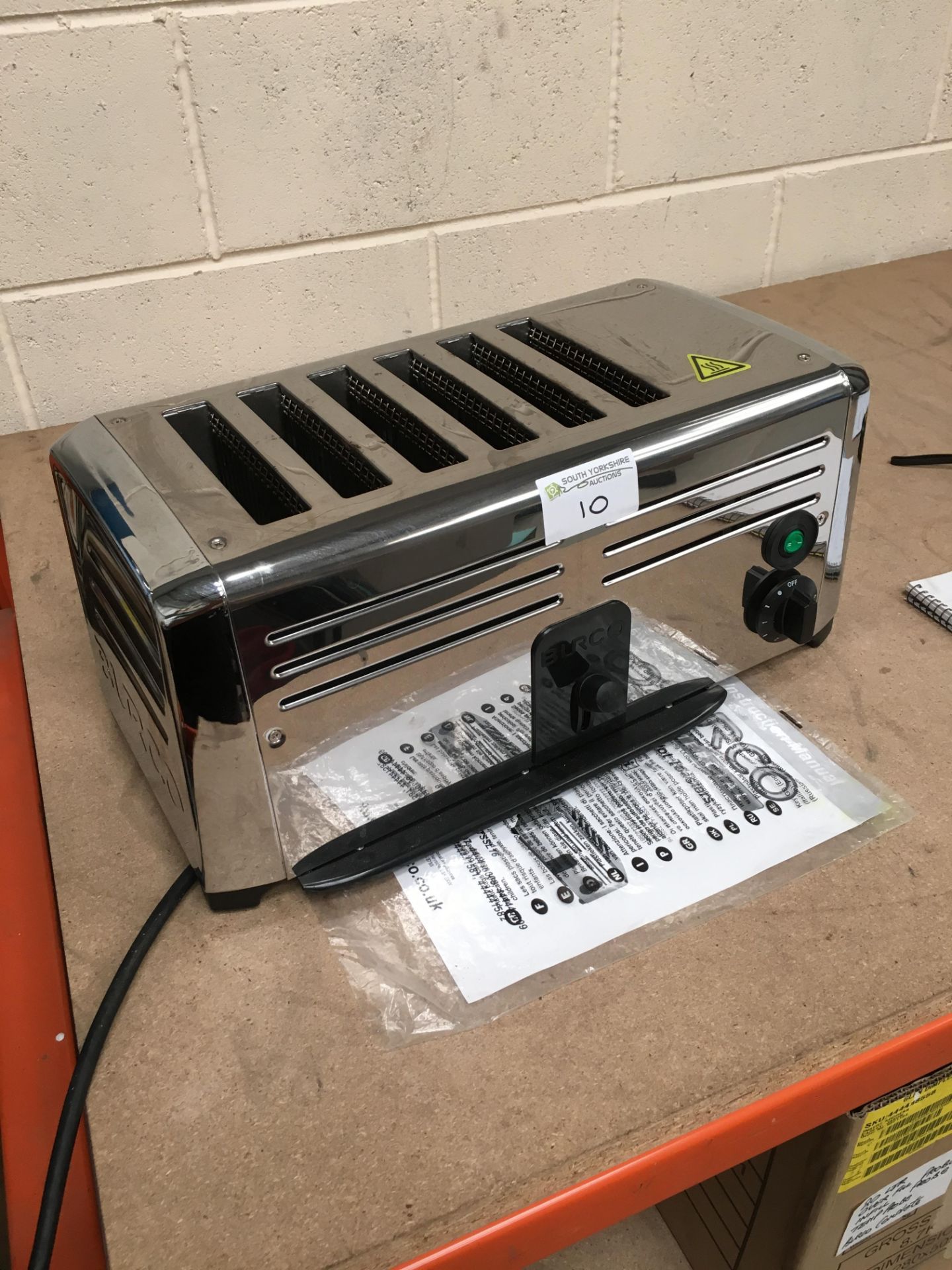 Burco 6 Slot Toaster