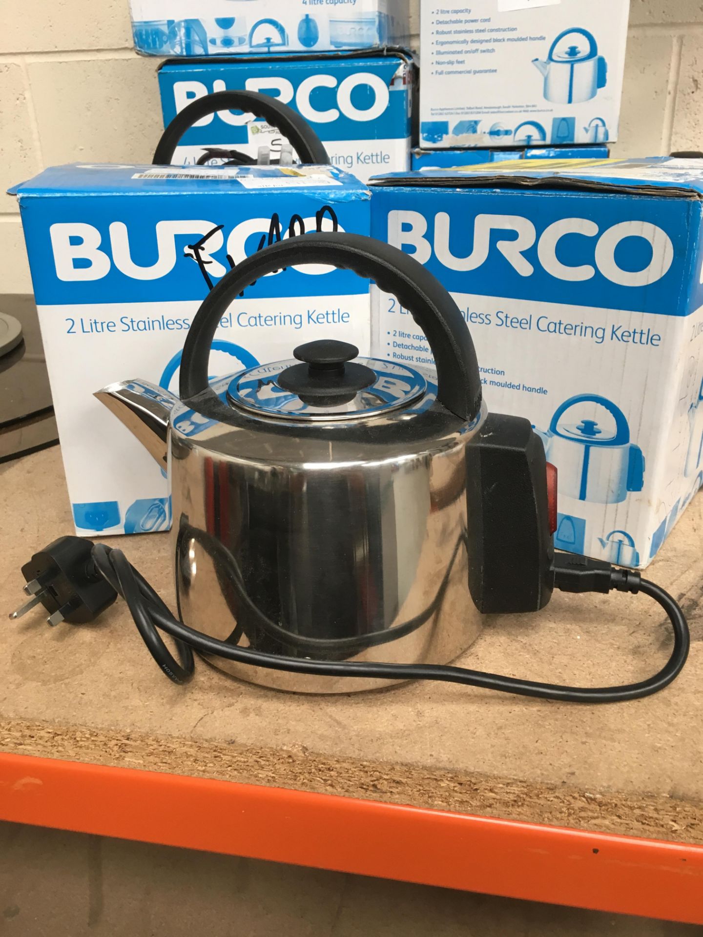 3 x Burco 2 Litre Kettles