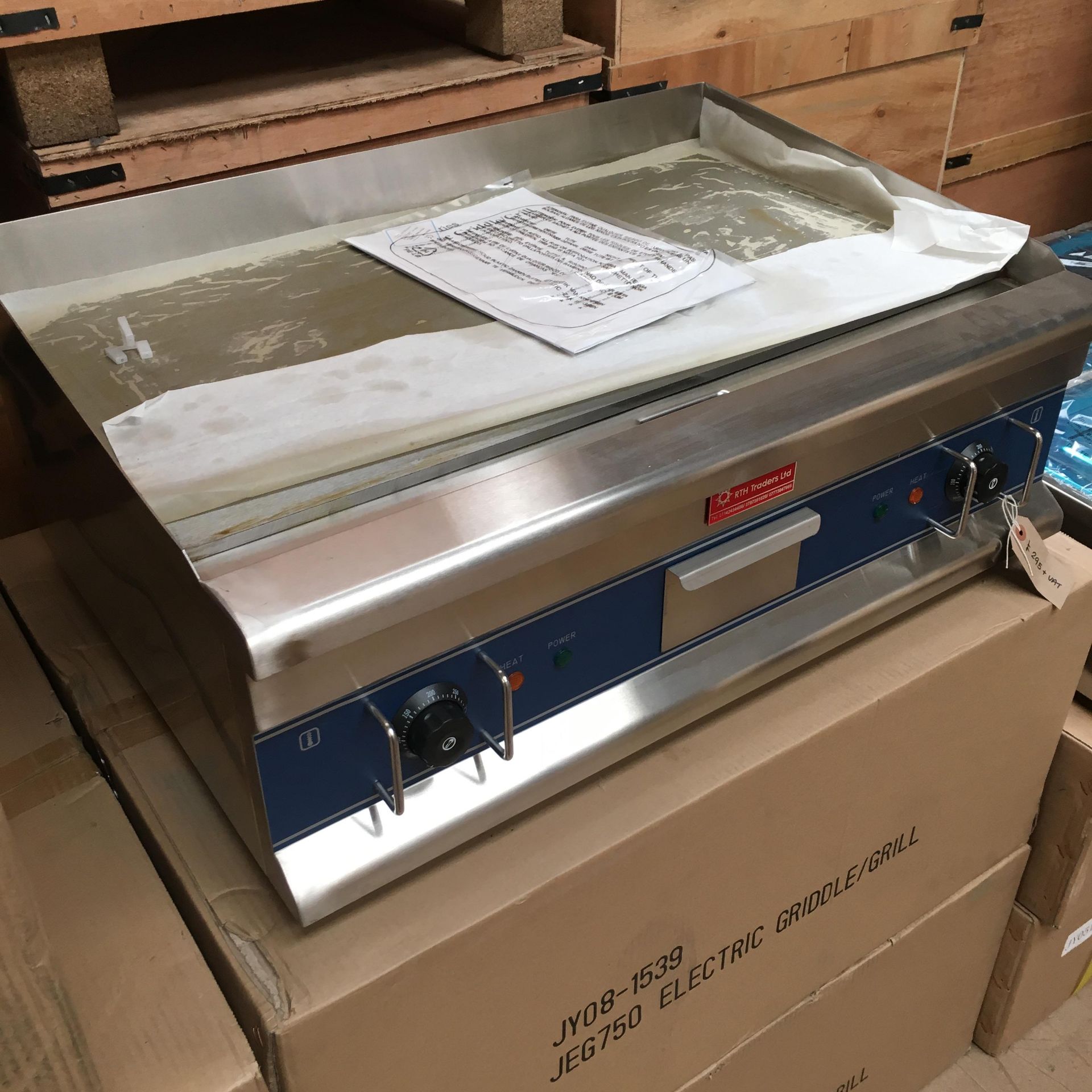 New Table Top Griddle Boxed..750mm Wide 6Kw...