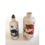 Two Snuff Bottles Qing Dynasty