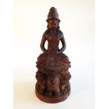 A Chen Xian Wood Buddha Qing Dynasty