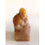 A Soap Stone Luohan Seal 19th Century