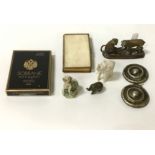 MINIATURE BRONZE & OTHER ITEMS