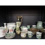 A selection of ceramics including Denby