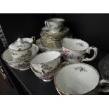 A Crown Staffordshire tea service