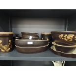 A selection Denby kitchen ware