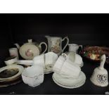 A selection of ceramics including Phoenix teaset