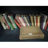 A selection of vintage cricket and football books etc