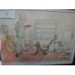 Three vintage prints, Winnie the pooh interest