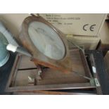 A Victorian walnut bookstand magnifier