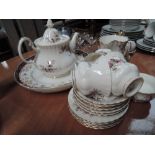 A Royal Albert "Lavender Rose" part tea service and Wedgewood plate