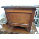 A Victorian mahogany box commode
