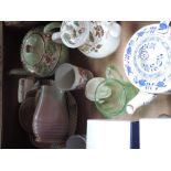 A selection of decorative ceramics including tea and coffee pot, commemorative ware etc