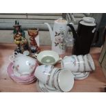 A selection of ceramics including part tea service 'Indian Tree'  and 'Royal Dalton' dish etc