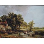 A 'Hay Wain' print after constable