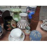 A selection of ceramics including Govan craft