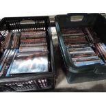 Two boxes of DVD's