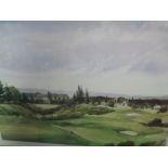 A signed golf print 'Gleneagles' after John Mathison