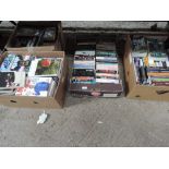 Four mixed boxes of books