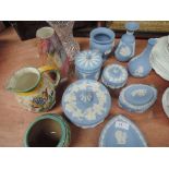 A selection of ceramics including Jasperware
