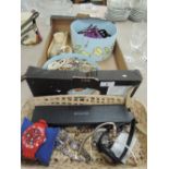 A selection of costume jewellery including watches and necklaces etc