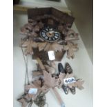 A modern wooden cuckoo clock