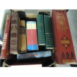 A box of volumes including Harry Potter and the order of the Pheonix first edition , To the ends