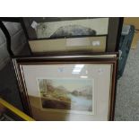 A selection of pictures and prints including Grasmere February after Judy Boyes, Henry Grace a