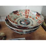 Three oriental style bowls and jasperware