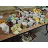 A large selection of egg cups