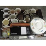 A box of kitchenware