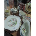 A selection of ceramics including Wedgwood 'Derwent'