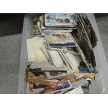 A crate of souvenir postcards