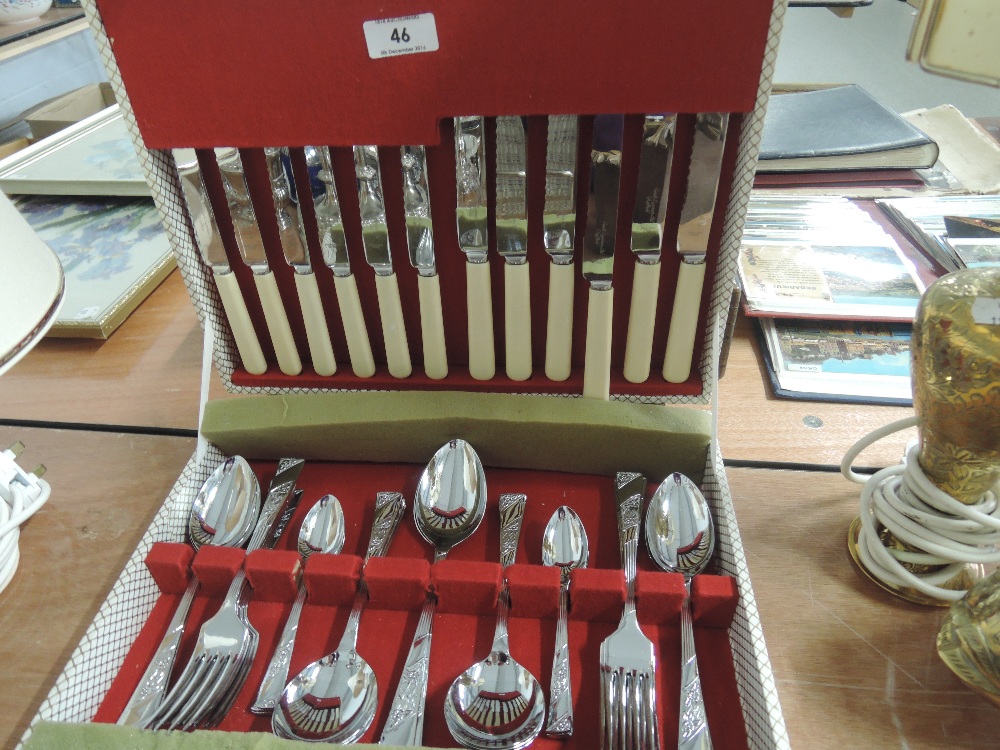 A canteen of cutlery