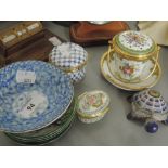 A selection of trinket dishes and ceramics etc